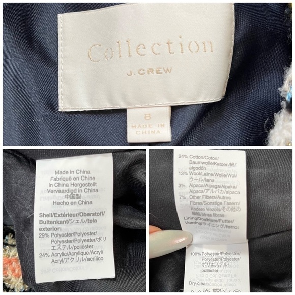 J.Crew Collection large check houndstooth double breasted coat *shop@iamwarrior - Picture 15 of 16